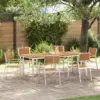 Image de vidaXL Ensemble de repas extérieur 7 pcs