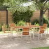 Image de vidaXL Ensemble de salle à manger pour jardin 7 pcs