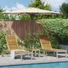 Image de vidaXL Transat 3 pcs Marron Bois d'acacia massif et acier inoxydable