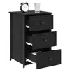 Image de vidaXL Cabinet de chevet 2 pc Chêne noir 40 x 36 x 60 cm