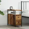 Image de vidaXL Cabinet de chevet Bois ancien 30 x 60 x 60 cm Bois d'ingénierie