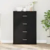 Image de vidaXL Buffet Chêne noir 60 x 31 x 84 cm Bois d'ingénierie