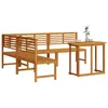 Image de vidaXL Ensemble de dining de jardin en bois d'acacia 4 pièces