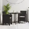 Image de vidaXL Chaise de jardin 2 pc Marron Polypropylène
