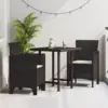 Image de vidaXL Chaise de jardin 2 pcs Marron 53 x 49 x 85 cm Polypropylène
