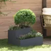 Image de vidaXL Cache-pot de jardin Anthracite 60 x 60 x 50 cm