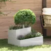 Image de vidaXL Cache-pot de jardin Argent 60 x 60 x 50 cm Acier inoxydable