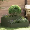 Image de vidaXL Cache-pot de jardin Vert olive 80 x 80 x 50 cm