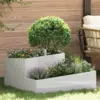 Image de vidaXL Cache-pot de jardin Argent 80 x 80 x 50 cm Acier inoxydable