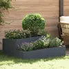 Image de vidaXL Cache-pot de jardin Anthracite 100 x 100 x 50 cm