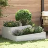 Image de vidaXL Cache-pot de jardin Argent 100 x 100 x 50 cm Acier inoxydable