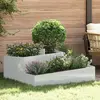Image de vidaXL Cache-pot de jardin Argent 100 x 100 x 50 cm Acier galvanisé