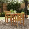 Image de vidaXL Ensemble de salle à manger pour jardin 3 pcs Marron