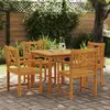 Image de vidaXL Ensemble de salle à manger pour jardin 5 pc Marron
