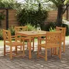 Image de vidaXL Ensemble de salle à manger pour jardin 5 pc Marron
