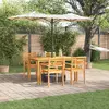 Image de vidaXL Ensemble de salle à manger pour jardin 5 pcs Marron