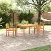 Image de vidaXL Ensemble de salle à manger pour jardin 3 pcs Marron