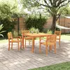 Image de vidaXL Ensemble de salle à manger pour jardin 5 pcs Marron