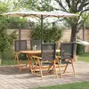 Image de vidaXL Ensemble de salle à manger pour jardin 5 pcs Noir
