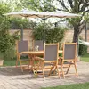 Image de vidaXL Ensemble de salle à manger pour jardin 5 pcs Anthracite