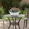Image de vidaXL Cache-pot de jardin 5 pcs Argent 35 x 35 x 15 cm