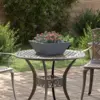 Image de vidaXL Cache-pot de jardin 5 pcs Anthracite 40 x 40 x 15 cm
