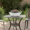 Image de vidaXL Cache-pot de jardin 5 pcs Argent 40 x 40 x 15 cm