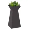 Image de vidaXL Pilarenbak 2 st Zwart 35 x 35 x 73 cm Koudgewalst staal