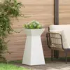 Image de vidaXL Jardinière à pilier 2 pcs Blanc 35 x 35 x 73 cm