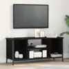 Image de vidaXL Meuble TV Chêne noir 102 x 35 x 45 cm Bois d'ingénierie