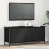 Image de vidaXL Meuble TV Chêne noir 100 x 35 x 45 cm Bois d'ingénierie