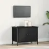 Image de vidaXL Meuble TV Chêne noir 60 x 35 x 45 cm Bois d'ingénierie