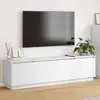 Image de vidaXL Meuble TV 180 x 38 x 49 cm Blanc Bois d'ingénierie