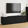 Image de vidaXL Meuble TV Chêne noir 180 x 38 x 49 cm Bois d'ingénierie