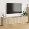 Image de vidaXL Meuble TV Chêne Sonoma 180 x 38 x 49 cm Bois d'ingénierie