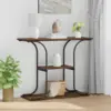 Image de vidaXL Table console Chêne fumé 101 x 35 x 80,5 cm Bois d'ingénierie