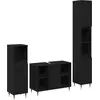 Image de vidaXL Ensemble de mobilier de salle de bain 3 pcs Chêne noir
