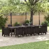 Image de vidaXL Table de Jardin Marron 350 x 100 x 74 cm polyrotin