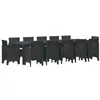 Image de vidaXL Tuin Eettafel Set 13 st Antraciet Polyrattan