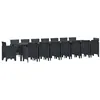 Image de vidaXL Tuin eettafelset met kussens 17 st Antraciet PP