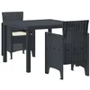 Image de vidaXL 3 pc Anthracite