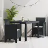 Image de vidaXL Ensemble de salle à manger pour jardin 3 pcs Anthracite