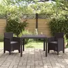 Image de vidaXL Ensemble de salle à manger pour jardin 3 pc Marron