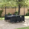Image de vidaXL Ensemble de salle à manger pour jardin 7 pc Anthracite