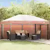 Image de vidaXL Remplacement de housse de gazebo 400 x 300 x 32 cm Transparent