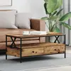 Image de vidaXL Table basse Bois ancien 100 x 51 x 45 cm Bois d'ingénierie