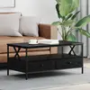 Image de vidaXL Table basse Chêne noir 100 x 51 x 45 cm Bois d'ingénierie