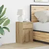 Image de vidaXL Armoire de chevet LED chêne artisanal 38 x 34 x 61 cm