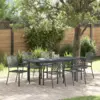 Image de vidaXL Ensemble de salle à manger pour jardin 7 pcs Anthracite