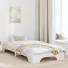 Image de vidaXL Cadre de lit Blanc 100 x 200 cm Pin massif